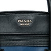 Prada Bicolor Saffiano Trimmed City Calf Double Zip Satchel Secondhand