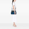 Prada Bicolor Saffiano Trimmed City Calf Double Zip Satchel Secondhand