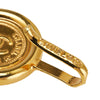Chanel Gold Plated Medallion Leather Woven Chain Belt Secondhand