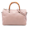 Gucci Medium Calfskin Bamboo Shopper Boston Bag Secondhand