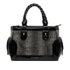 Burberry Leather Trimmed Wool Cargo Handbag Secondhand