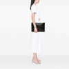 Ferragamo Calfskin and Croc Embossed Revival Clutch Secondhand