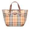 Burberry Haymarket Check Canvas Handbag Secondhand