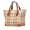 Burberry Haymarket Check Canvas Handbag Secondhand