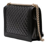 Chanel Large Quilted Patent Boy Flap Secondhand