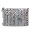 Chanel Medium Quilted Lambskin Data Center O Case Clutch Secondhand