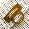 Ferragamo Straw Gancini Handbag Secondhand