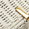 Ferragamo Straw Gancini Handbag Secondhand