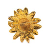 Chanel Gold Plated Sunburst Brooch Secondhand