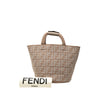 Fendi Zucca Cashmere Shopper Tote Secondhand
