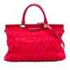 Prada Tessuto Gaufre Frame Satchel Secondhand