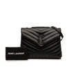 Saint Laurent Medium Matelasse Calfskin Monogram Monochrome LouLou Shoulder Bag Secondhand
