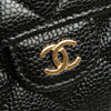 Chanel CC Quilted Caviar Trifold Flap Wallet Secondhand