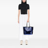 Prada Sequined Satin Stripes Tote Secondhand