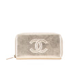 Chanel CC Metallic Lambskin Zip Around Wallet Secondhand