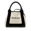 Balenciaga Canvas Navy Cabas Satchel XS Secondhand
