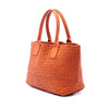 Secondhand Bottega Veneta Small Lambskin Intreccio Cabat Tote