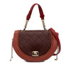 Chanel Small Quilted Lambskin Chain Detail Saddle Bag Secondhand