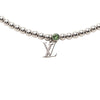 Louis Vuitton Brass Crystal Nano Beads Pendant Necklace Secondhand