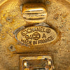 Chanel Gold Plated CC Round Clip On Earrings Secondhand