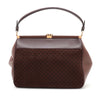 Gucci G Square Suede Ophidia Virgo Top Handle Bag Secondhand