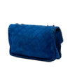 Chanel Medium Quilted Suede Whipstitch Single Flap Secondhand