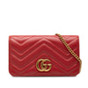 Gucci Mini GG Marmont Matelasse Calfskin Wallet On Chain Secondhand