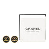 Secondhand Chanel Gold Plated CC Resin Round Clip On Earrings