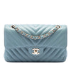 Chanel Small Classic Chevron Lambskin Double Flap Secondhand