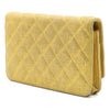 Chanel CC Quilted Metallic Fabric Wallet On Chain Secondhand