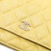 Chanel CC Quilted Metallic Fabric Wallet On Chain Secondhand