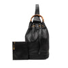 Gucci Calfskin Bamboo Drawstring Sling Backpack Secondhand