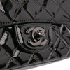 Secondhand Chanel Mini Square Classic Patent So Black Single Flap