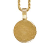 Dior Gold Plated Strass CD Logo Pendant Necklace Secondhand