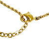 Dior Gold Plated Strass CD Logo Pendant Necklace Secondhand