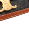Celine Teen Triomphe Coated Canvas and Calfskin Triomphe Crossbody Secondhand
