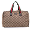 Gucci GG Canvas Web Travel Bag Secondhand