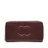 Chanel CC Caviar Zip Around Wallet Secondhand