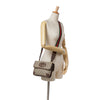 Gucci Small GG Supreme Web Neo Vintage Double Flap Messenger Bag Secondhand