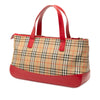 Burberry Haymarket Check Canvas Handbag Secondhand