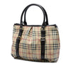 Burberry Large Haymarket Check Coated Canvas Northfield Satchel Secondhand