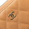 Chanel CC Quilted Caviar Zip Around Coin Purse Secondhand
