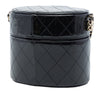 Chanel CC Quilted Patent Round Vanity Clutch With Chain Secondhand