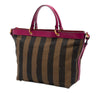 Fendi Large Pequin Canvas Satchel Secondhand
