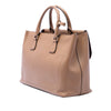 Burberry Large Bonded Leather Saddle Handle Bag Secondhand
