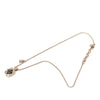 Chanel Gold Plated Enamel and Strass Pendant Necklace Secondhand