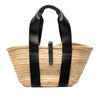 Chloé Medium Raffia and Smooth Calfskin Sense Basket Tote Secondhand