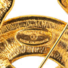 Chanel Gold Plated CC Quilted Brooch Secondhand