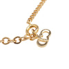 Dior Gold Plated Logo Pendant Necklace Secondhand