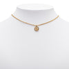 Dior Gold Plated Logo Pendant Necklace Secondhand